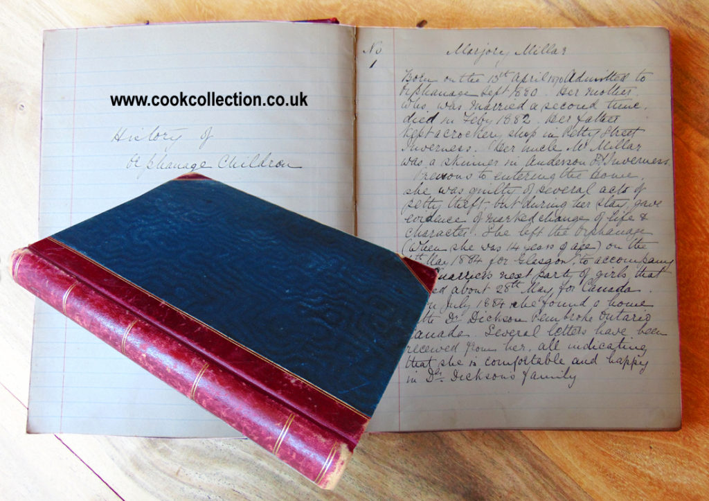 Highland Orphanage Admissions book