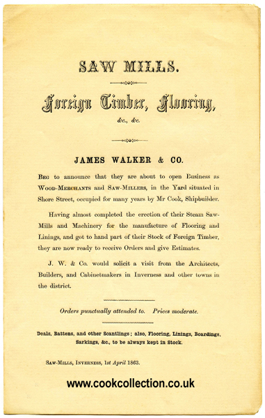 Opening business announcement 1863